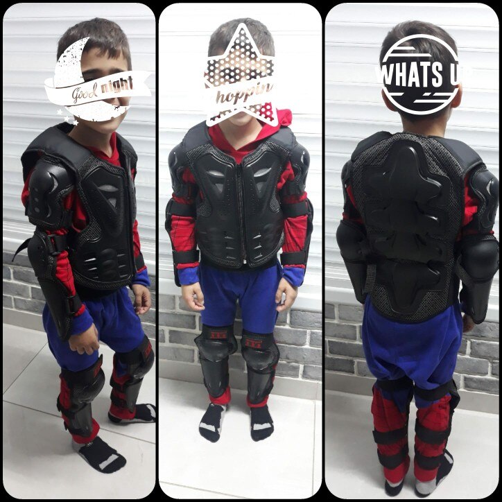 SX081-ropa de armadura todoterreno para el cuidado de la motocicleta, traje de protección para niños, rodillera deportiva, protector de esquí para ciclismo