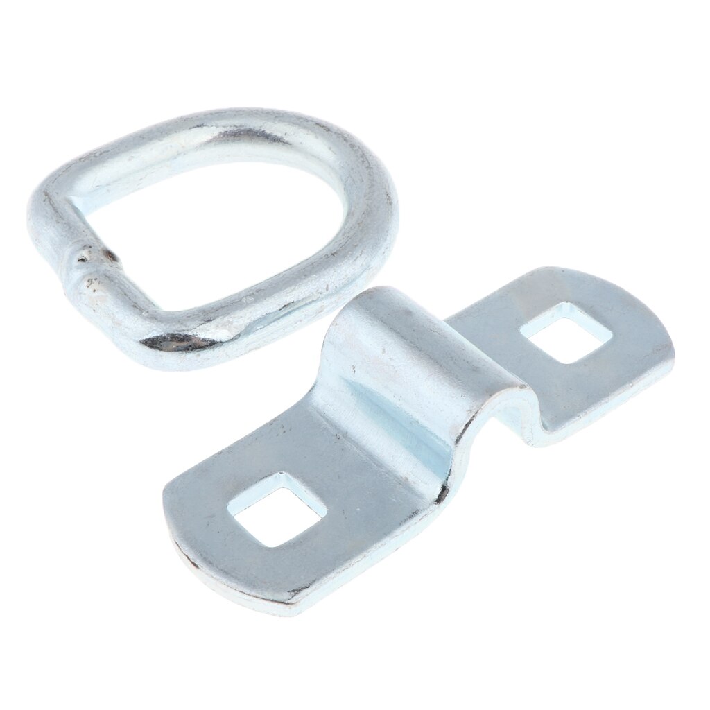 Bolting D Ring Tie-Down Anchors with Bolt-on Mounting Clips - Heavy Duty for Trucks and Flatbed Trailers