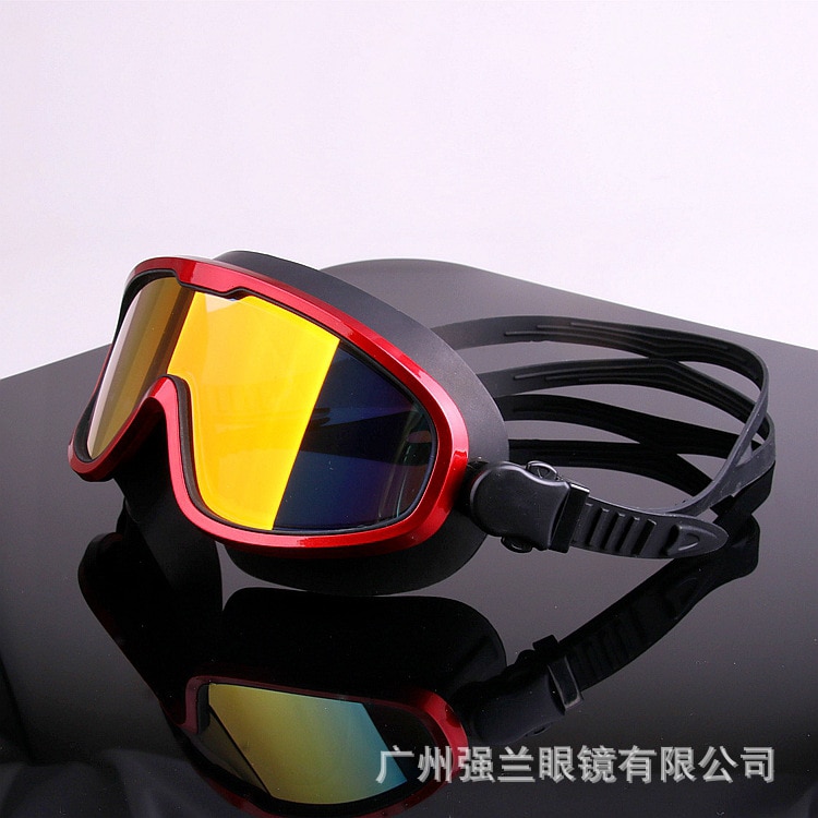 Utendørs sport svømmebriller hd-vanntette anti-tåke briller stor boks silikagel galvanisering  /30