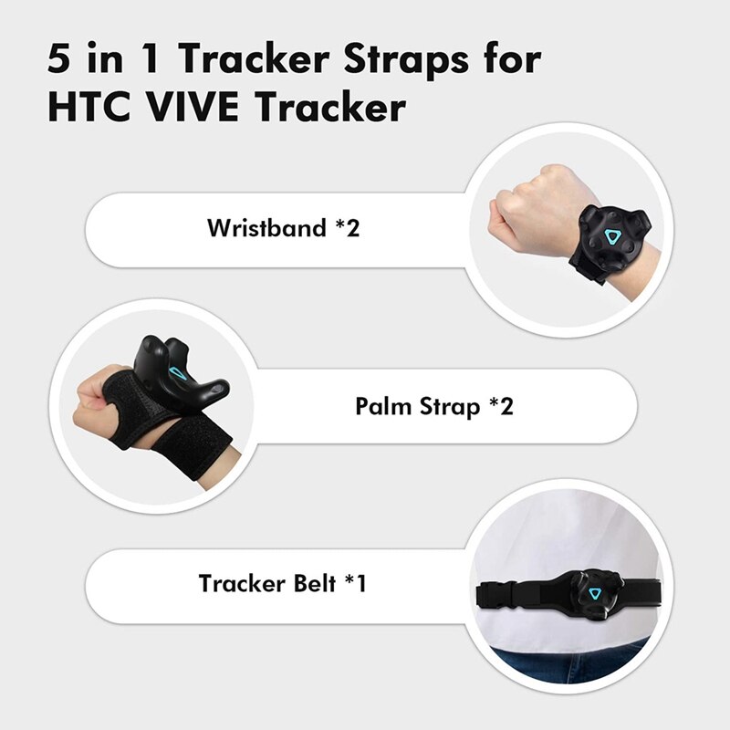 Vr Tracking Riem, tracker Riemen En Palm Bandjes Voor Htc Vive Systeem Tracker Putters-Verstelbare Riemen En Riemen Voor Taille