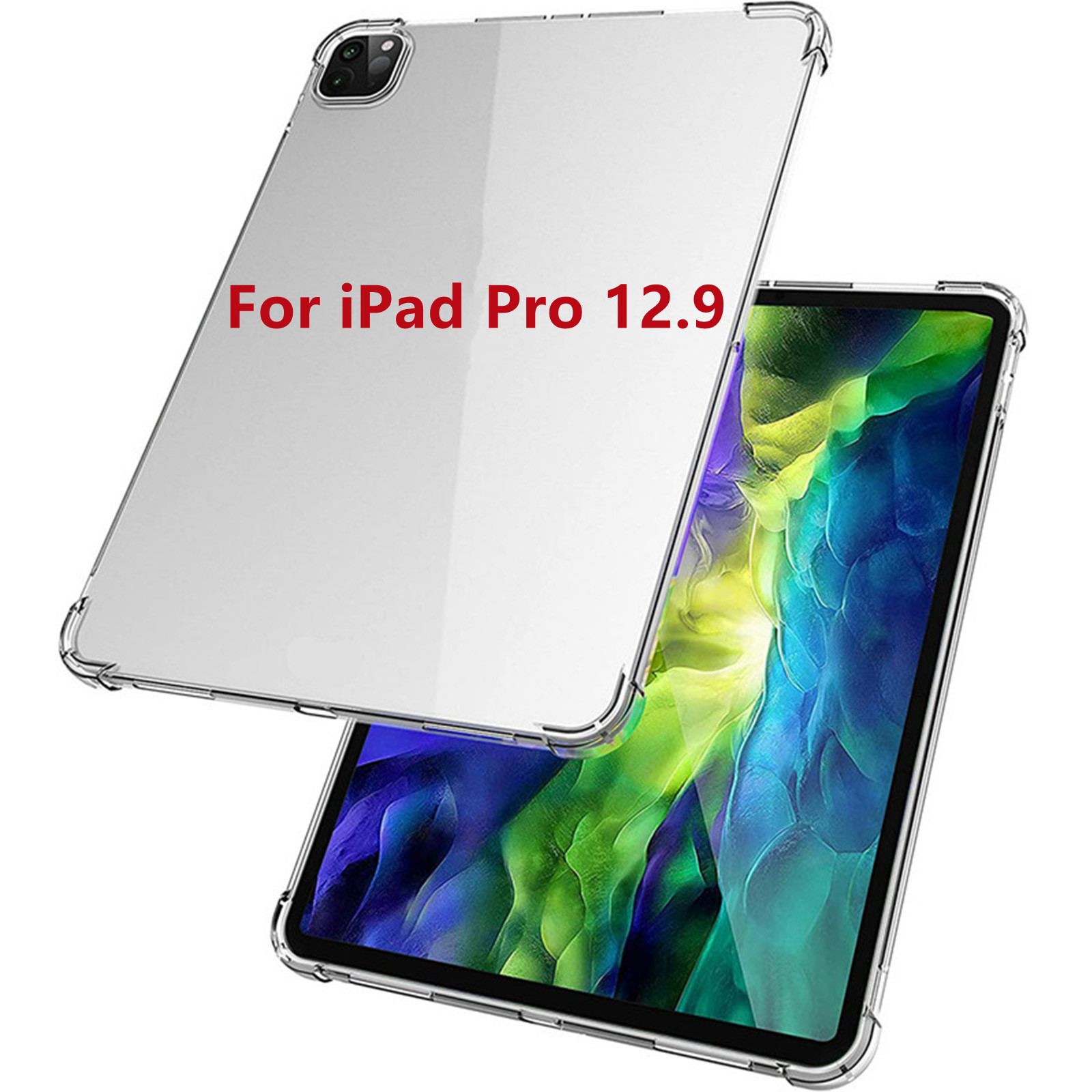 Funda transparente de TPU para iPad Pro 12,9, funda de silicona transparente ultrafina para ipad pro 12 9 2022, accesorios: 3