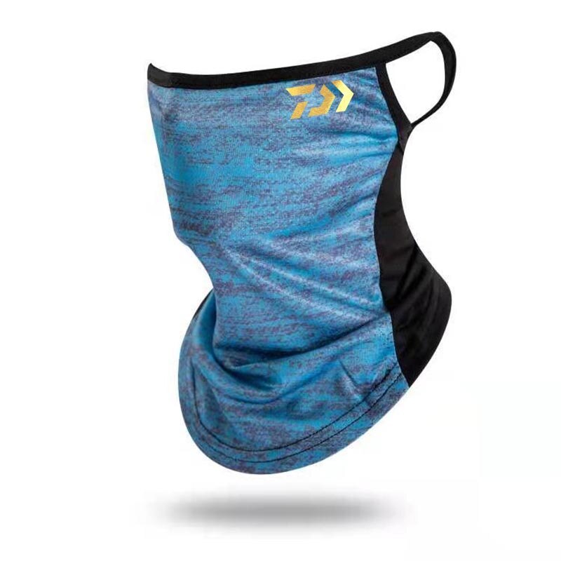 Ice Silk Fishing Mask Windproof Scarves Mesh Hanging Ears Outdoor Sports Casual Unisex Hiking Riding Mask: xuancaibinglanjin