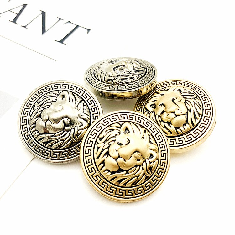 50Pcs 20Mm Gouden Metalen Knoppen Kledingstuk Jas Naaien Accessoires Knoppen Voor Kleding Ambachten Ronde Jasje Knop