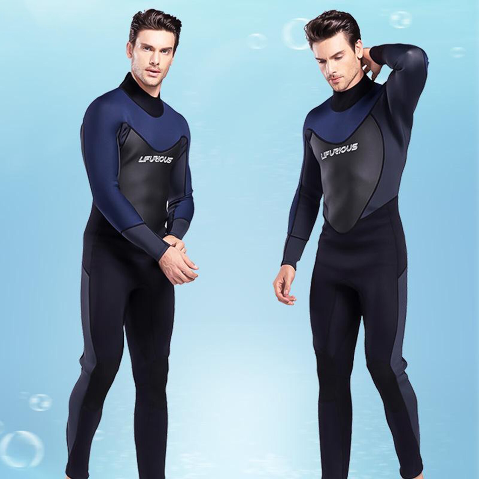 Men Anti-UV Diving One-Piece Swimming Wetsuit Waterproof Surfing Jumpsuit