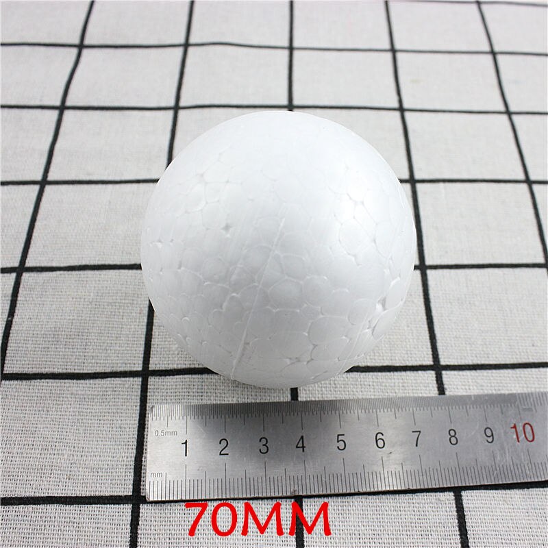 DIY Round Styrofoam Balls Christmas Ball White Modelling Polystyrene Foam Craft Balls Christmas Decorations Wedding Party: 70mm10pcs