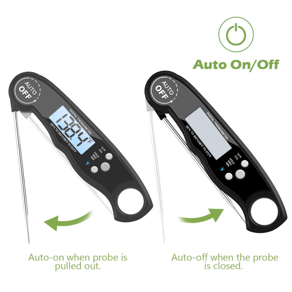AMIR thermomètre numérique pour viande BBQ | Thermomètre électronique étanche pour viande, thermomètre de cuisine, sonde de cuisine, eau thermomètre à lait