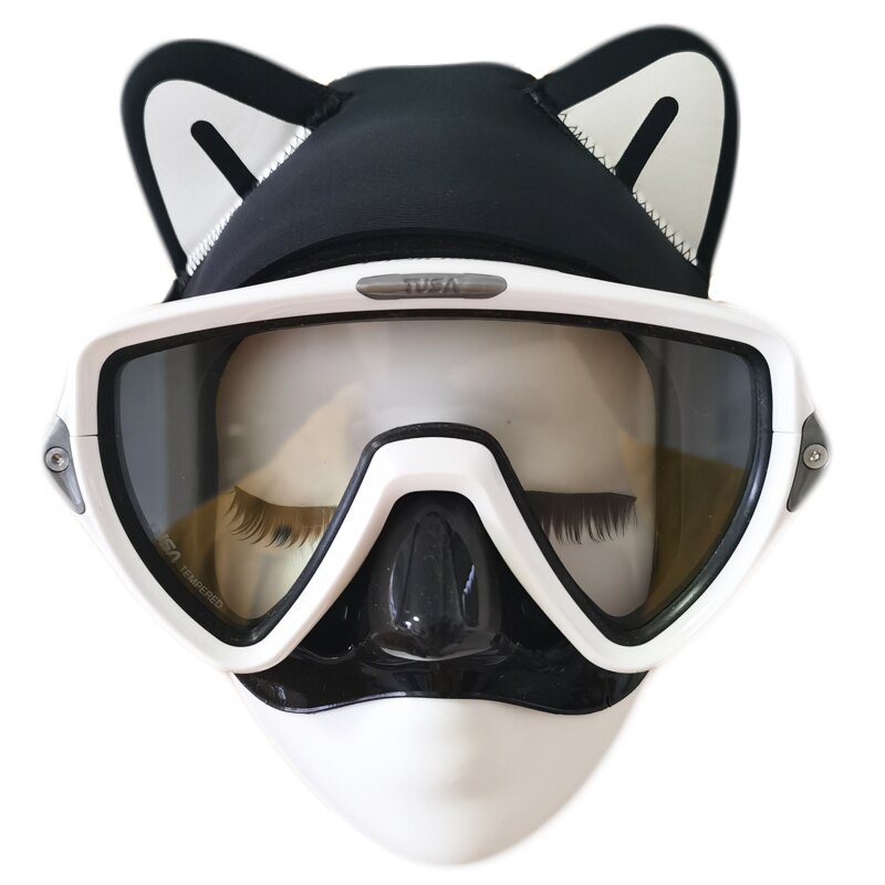2MM Neoprene Cat Diving Hair Band Headband Hairlace Hood Underwater Hair Protection Scuba Diving Freediving Snorkel Gear: Black