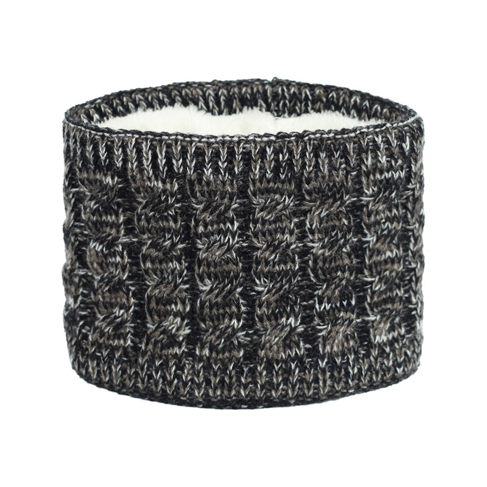 Små drenge piger varm flettet strikke ring tørklæde børn fluffy plys tørklæde krave blød elastisk lydpotte multi farve: Bland 3