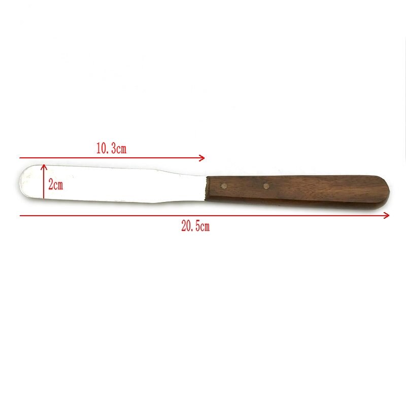Espátula de yeso para laboratorio Dental, herramienta quirúrgica con mango de madera, alginato y mezcla de Metal