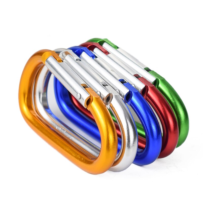 1pc store størrelser 98 x 53mm karabinhager stor d knap svampehåndtag spænde d-ring form aluminiumslegering svamp indkøbskrog tilbehør