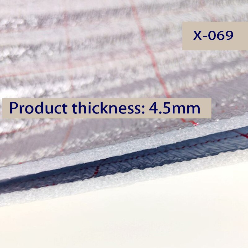 1m x 1m golvvärme aluminiumfolie reflekterande film isolering bomull isoleringsdyna skum pärla bomull multifunktion x -069