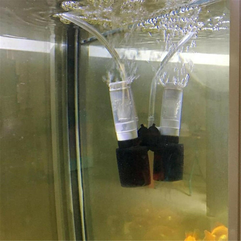 mini akvarium fisketank super stum lite pneumatisk filter vannrensing nedsenkbar oksygen fisk akvarium pumpe verktøy