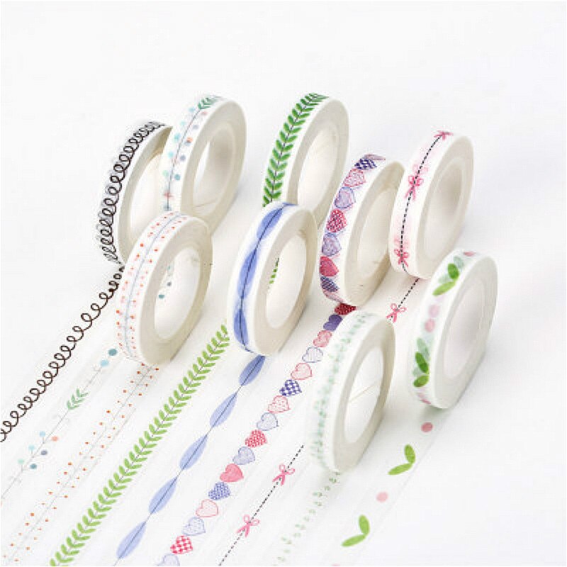 1piece Cartoon Washi Tape Scrapbooking DIY Label High Delicate Pretty Sticker Masking Tape School Office Supply