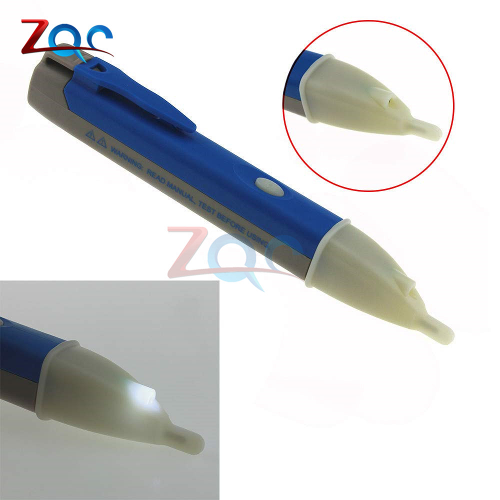 Ac 110V 220V Voltmeter Voltage Probe Volt Meter Elektrische Indicator Power Detector Tester Contactloze Socket Muur led 90-1000V