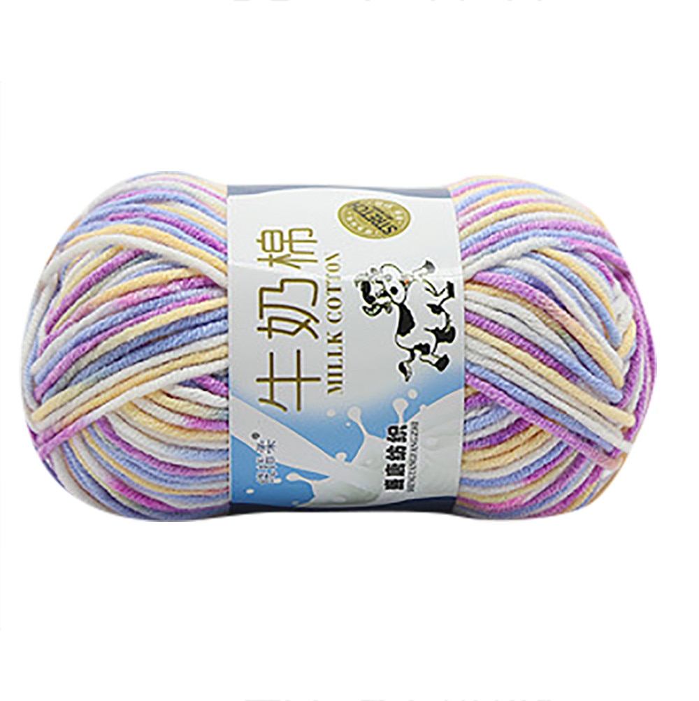 JZK 20 Multicolor 50 gram Super Zacht Melk Katoen Wolgaren voor Breien, Haken, Babykleding, Hoed, Schoenen, Sokken, Sjaal, Speelgoed Maken
