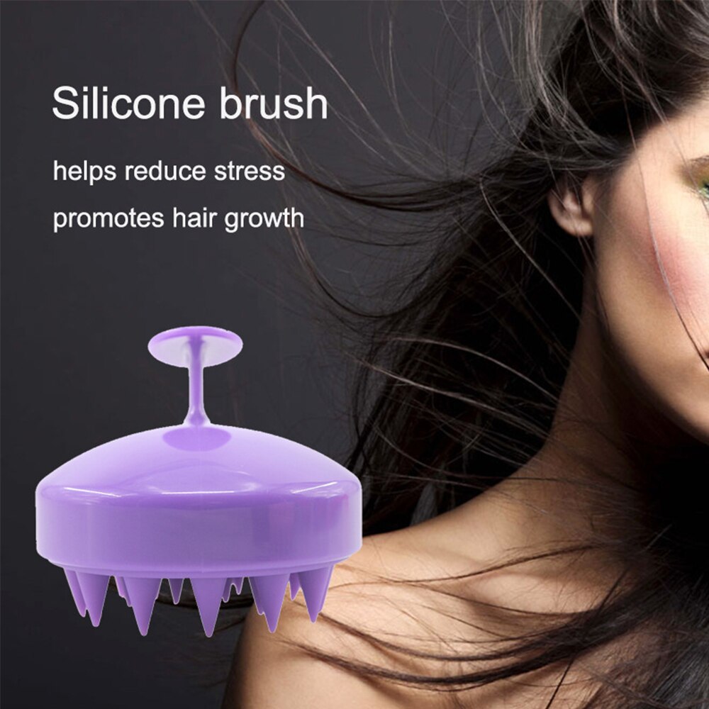 1 Pcs Spa Haar Borstel Siliconen Shampoo Grove Kam Haar Wassen Kam Hoofdhuid Massage Afslanken Zachte Borstel Hoofd Body massage