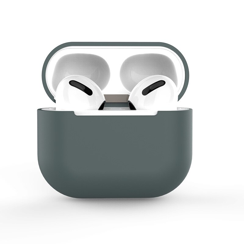 2025 Siliconen Beschermhoes Voor Apple Airpods 3 Case Sticker Bluetooth Case Voor Airpod 3 Voor Airpods 3 Oortelefoon Accessoires Huid: Donkergrijs