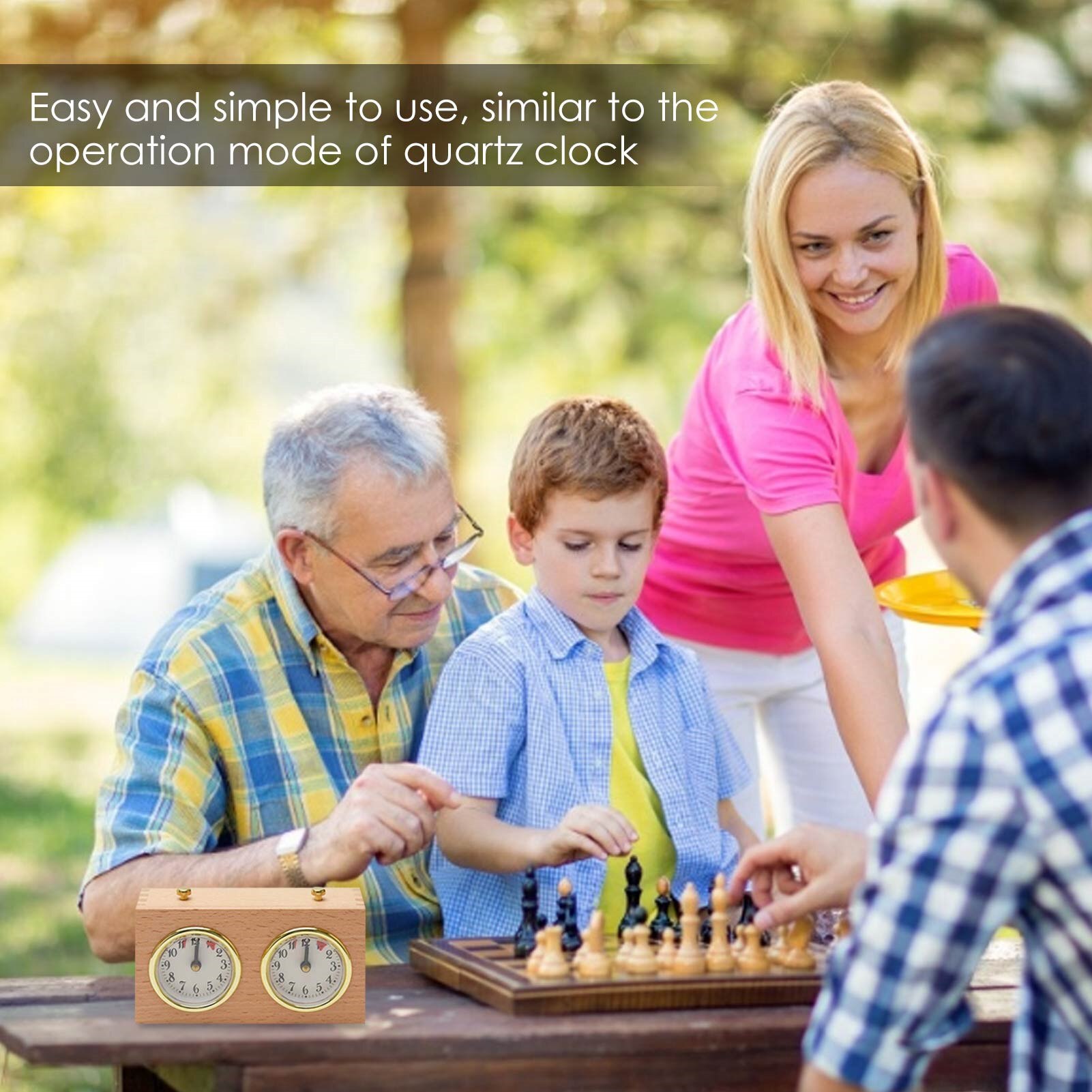 Wooden Chess Clocks Portable Digital Chess Board Competition Count Up Down Chess Games Electronic Alarm Stop Timer