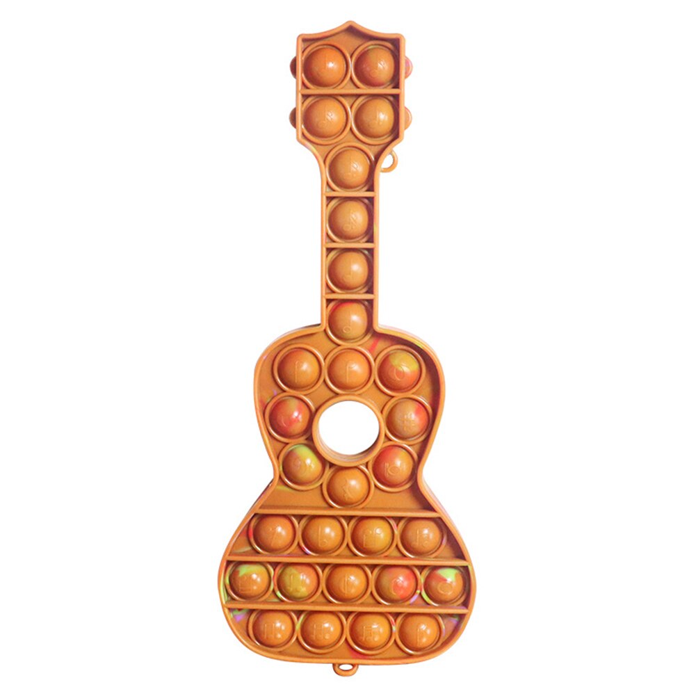 Gitarre-form Autismus Sensorische Spielzeug Weichen Vent Stress Relief Squeeze Spielzeug Lustige Push Blasen Fidget Stress Reliever Desktop Zappeln: 04