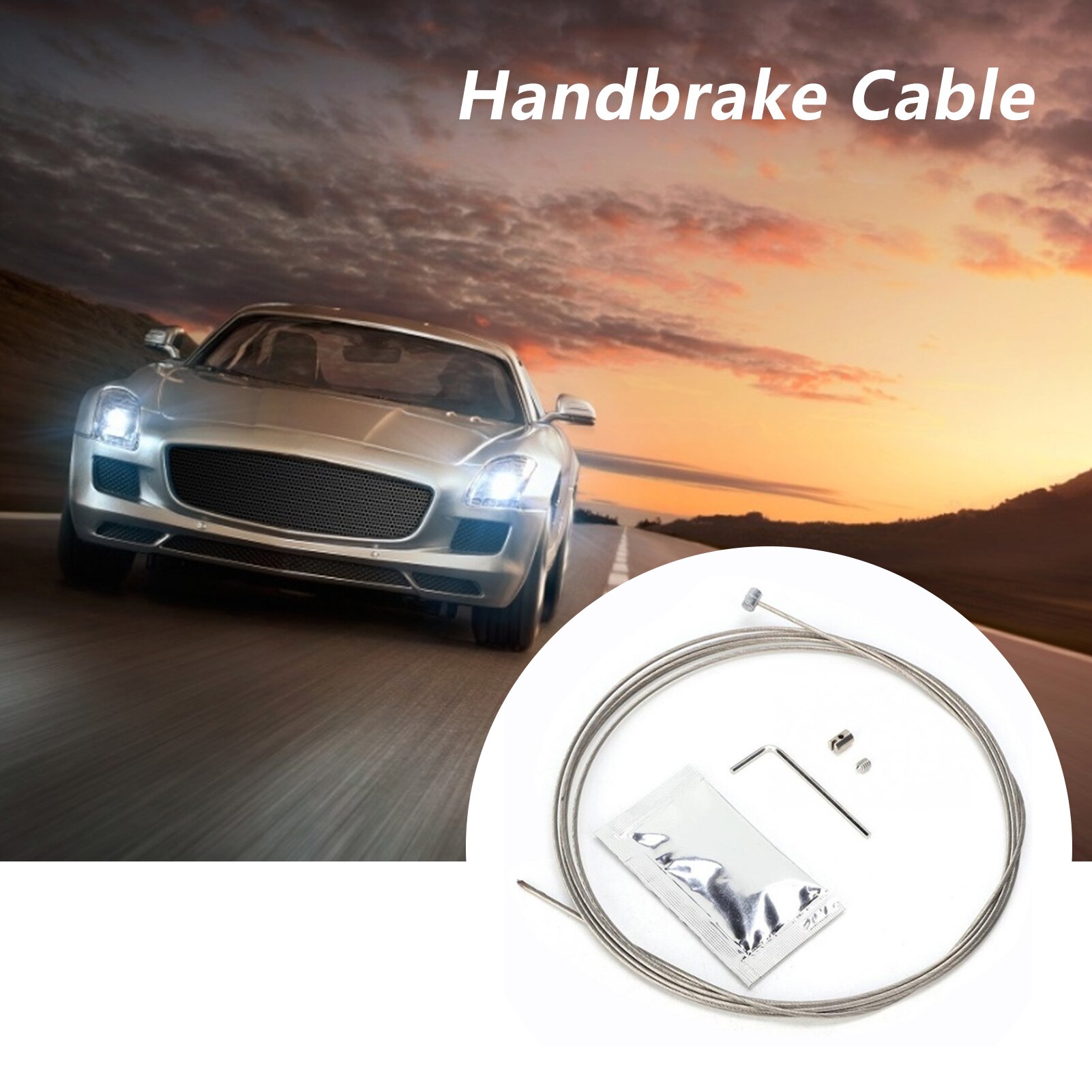 Car Handbrake Cable Kit Hand Brake Cable Car Broken Snapped Bonnet Release Cable for Ford for Mondeo MK4 2007+