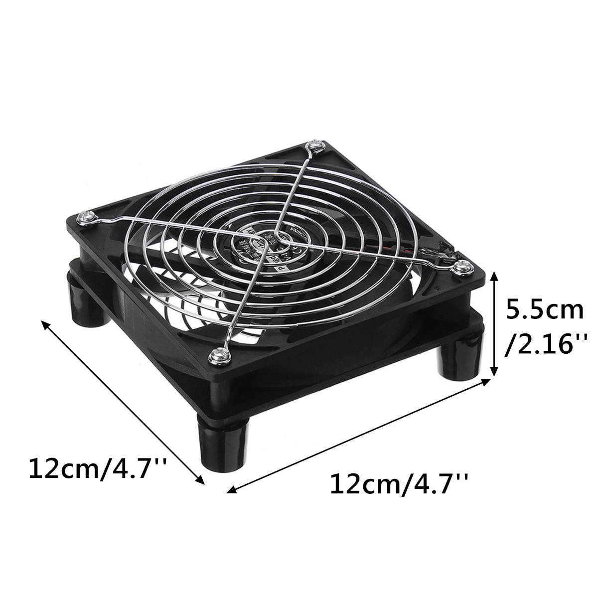 DC 5V 12 CENTIMETRI router Ventola Di Raffreddamento FAI DA TE di Raffreddamento del PC TV scatola Tranquillo E Silenzioso di Alimentazione USB Ventola da 120mm USB TV scatola Gatto A Banda Larga di Raffreddamento cremagliera di Supporto
