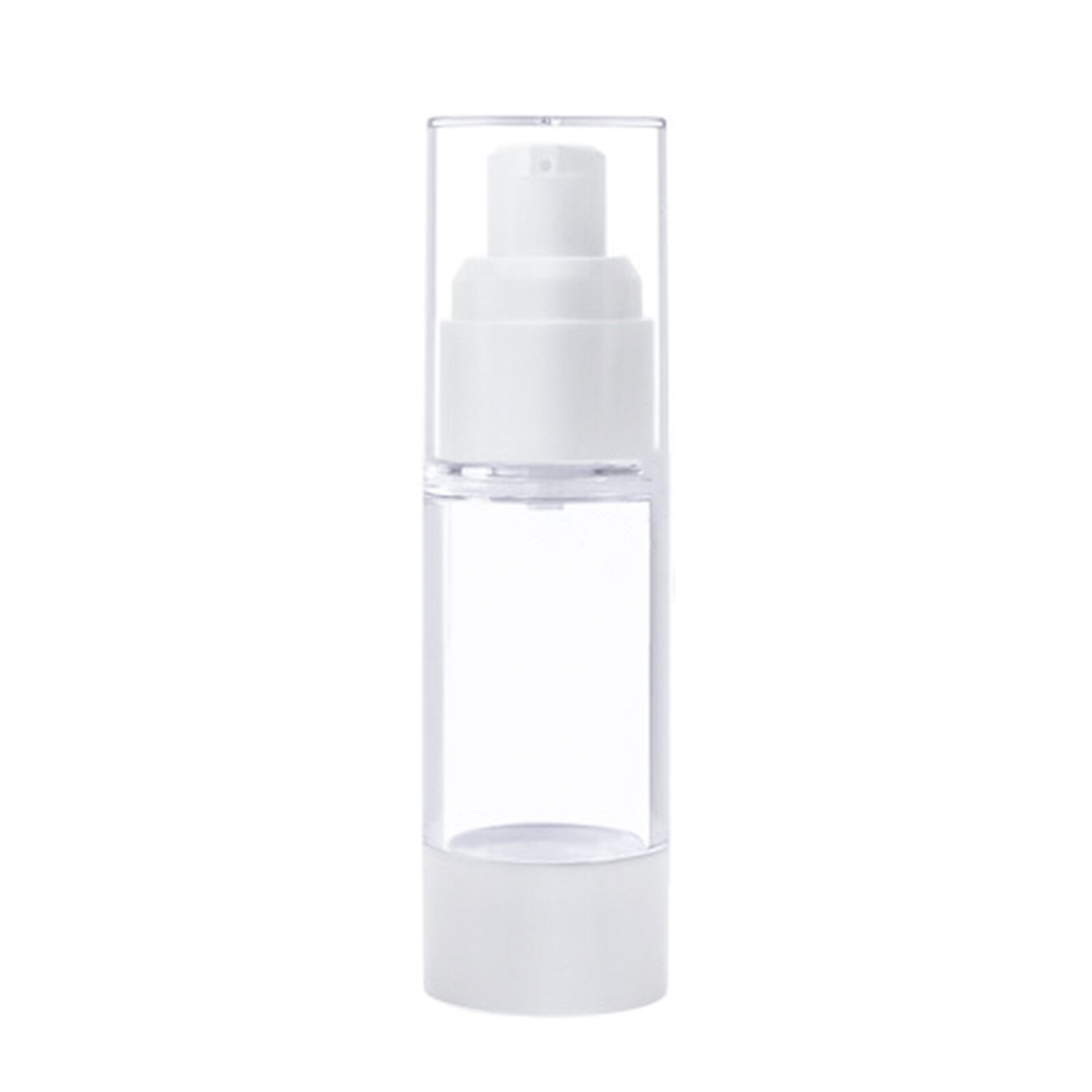 AS Vacuum Clear Liquid Bottle Portable Transparent Hand Sanitizer Lotion Press Refillable Sub-Bottling Container For Cosmetics: E 30ML