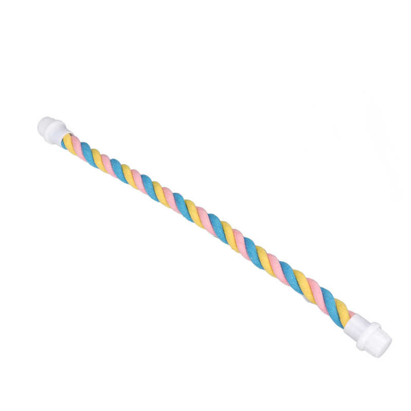 Parrot Rope Perch Flexible Shape Sturdy Parrot Climbing Cotton Rope for Parakeets 