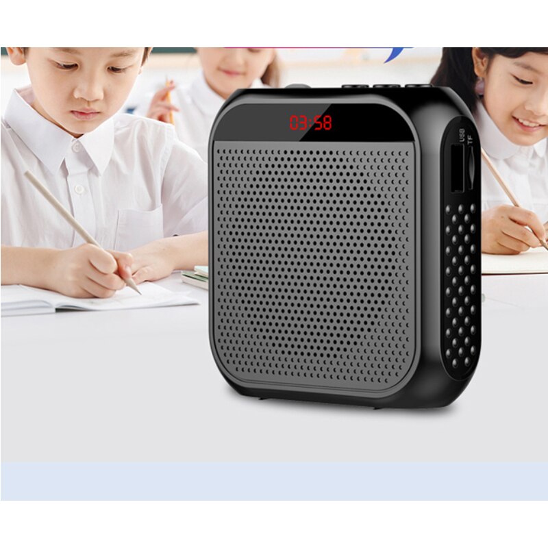 8W Voice Amplifier Portable Mini with Sound-Amplifying Music Playing Wired Microphone Headset for Classroom and Meetings