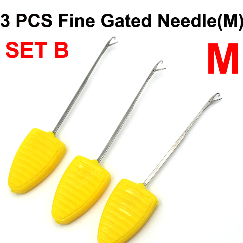 3PCS Carp Fishing Accessories for Carp Rig Fishing Carp Material Chod Zig Rig Tool carp feeder fishing equipment: Yellow