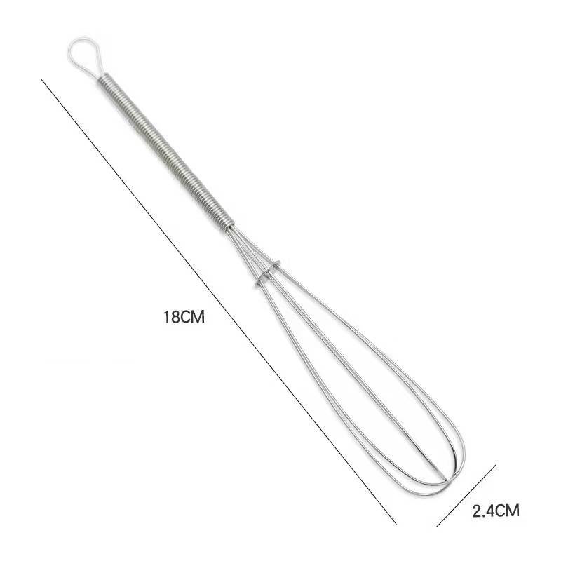 Roestvrijstalen garde Handmatige eiergarde Anti-aanbakdraad Eiklopper Mini gardes Ballondraden DIY Keuken Mini garde Keukengadgets: green