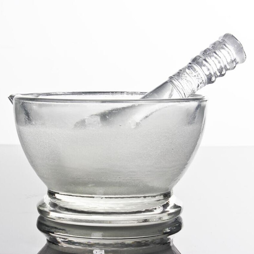 1pcs diâmetro do laboratório 90mm vidro almofariz e pilão de vidro tigela de argamassa alho pugging pot para casa restaurante