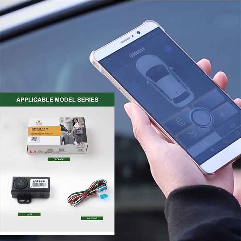 PKE Keyless Entry Car Security Alarm Car Central Locking Starline A93 Universal Automatically Automatic Trunk Opening Giordon