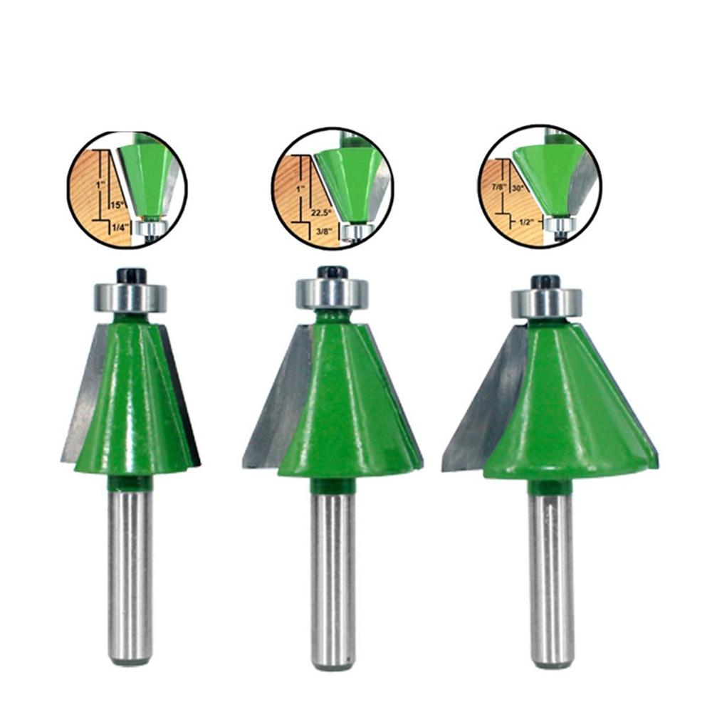3 sztuk/zestaw cholewka fazowania frez 15 22.5 30 stopni frez nóż robić drewna Woodorking fragment obrabiarki