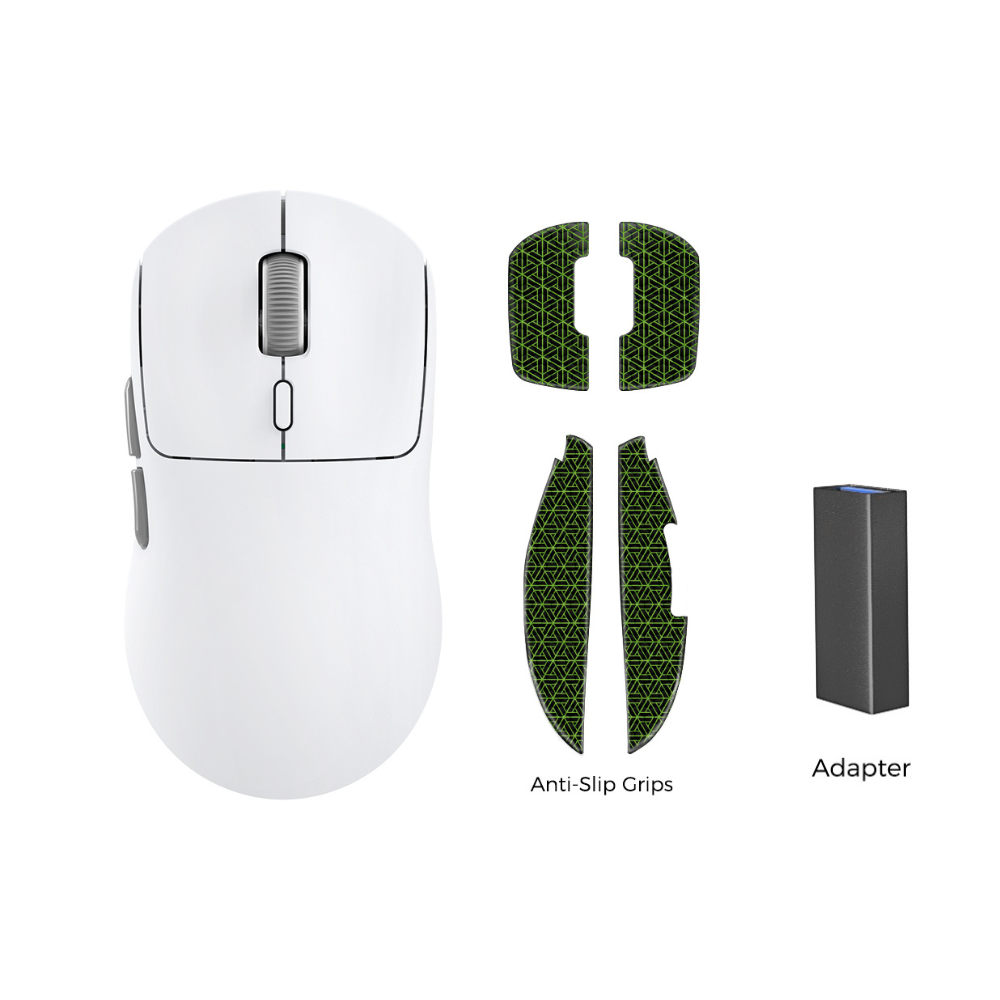 Kysona M600 V2 PAW3395 souris de jeu Esports sans fil Bluetooth 55g 26000DPI 6 boutons souris d'ordinateur optique pour jeu ordinateur portable: GRIS