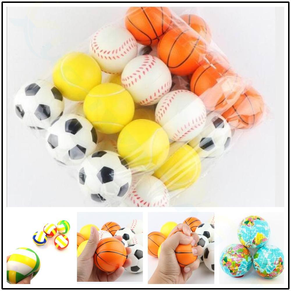 6,3 cm Anti-betonen-Spielzeug Squishy Volleyball fußBall Ball Basketball tennnis Baseball freundlicher spielzeug PU schaum Ball