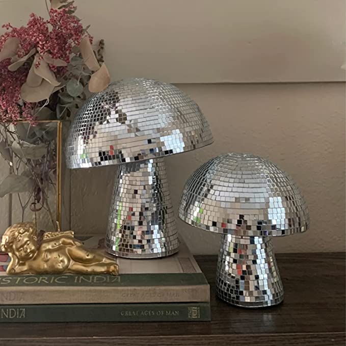 Paddestoel Disco Ball Voor Party Room Tafel Decoratie Spiegel Disco Bal Paddestoel Vorm Thuis Bar Bookdesk Art Decoraties