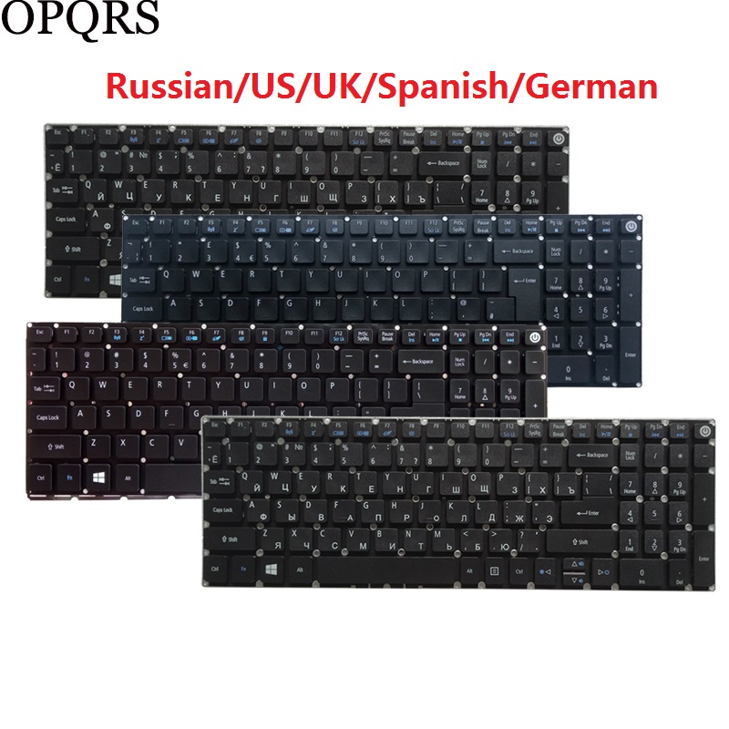 For Acer Aspire E5-575 E5-575G E5-575T E5-575TG E5-774 E5-774G Russian/US/UK/Spanish/Latin/German/Italian laptop keyboard