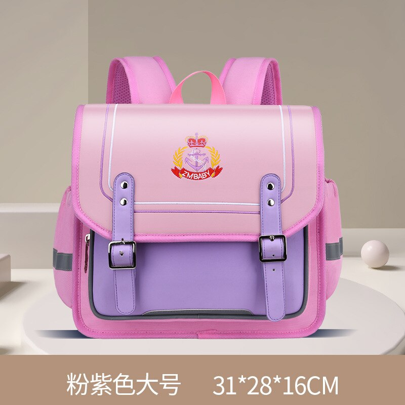 Children School Bags for Boys Girls Kids Orthopedic School Backpack kids schoolbags Backpacks primary school back pack mochila: large purple