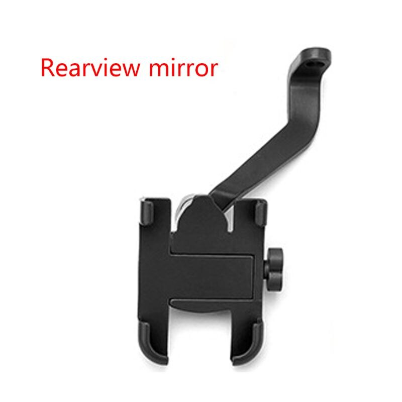 Aluminum Alloy Mobile Phone Holder Bracket Mount for Motorcycle Mountain Bicycle for Cellphones: Black A