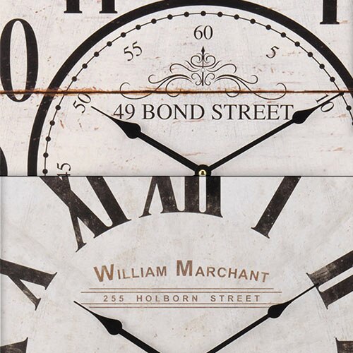 Horloge Murale Hall de Gare Londres Vintage Coconut
