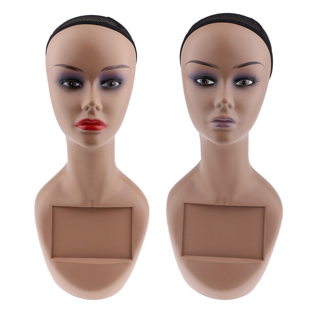 Mannequin Head Female Bust Mannequin Support Glasses Caps Wigs