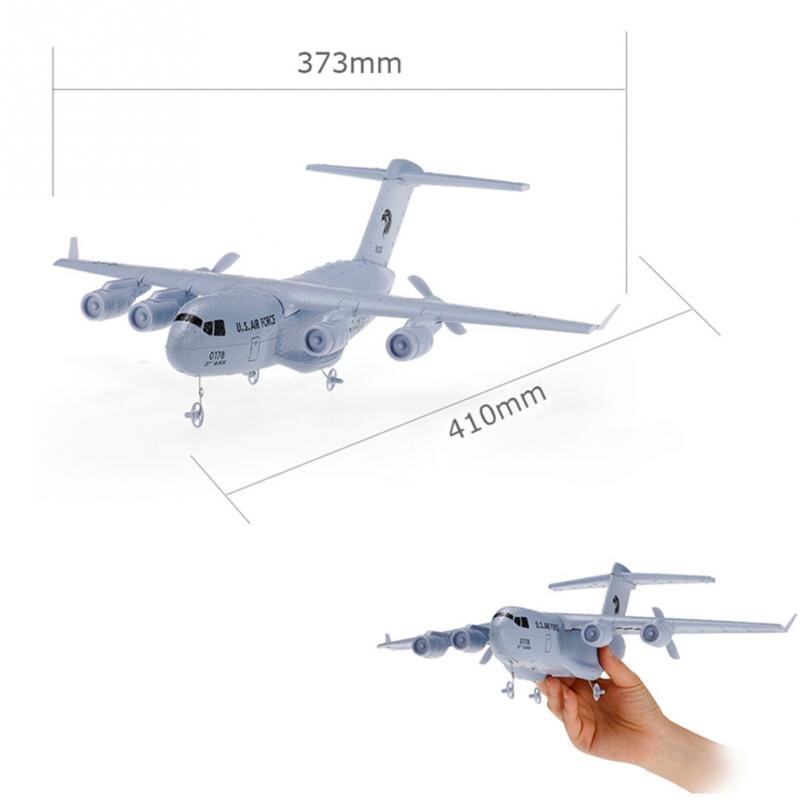 Rc Transport C17 Vliegtuig Fixed-Wing -Proof 373Mm Spanwijdte Geplaatst Epp Afstandsbediening Vliegtuigen Speelgoed