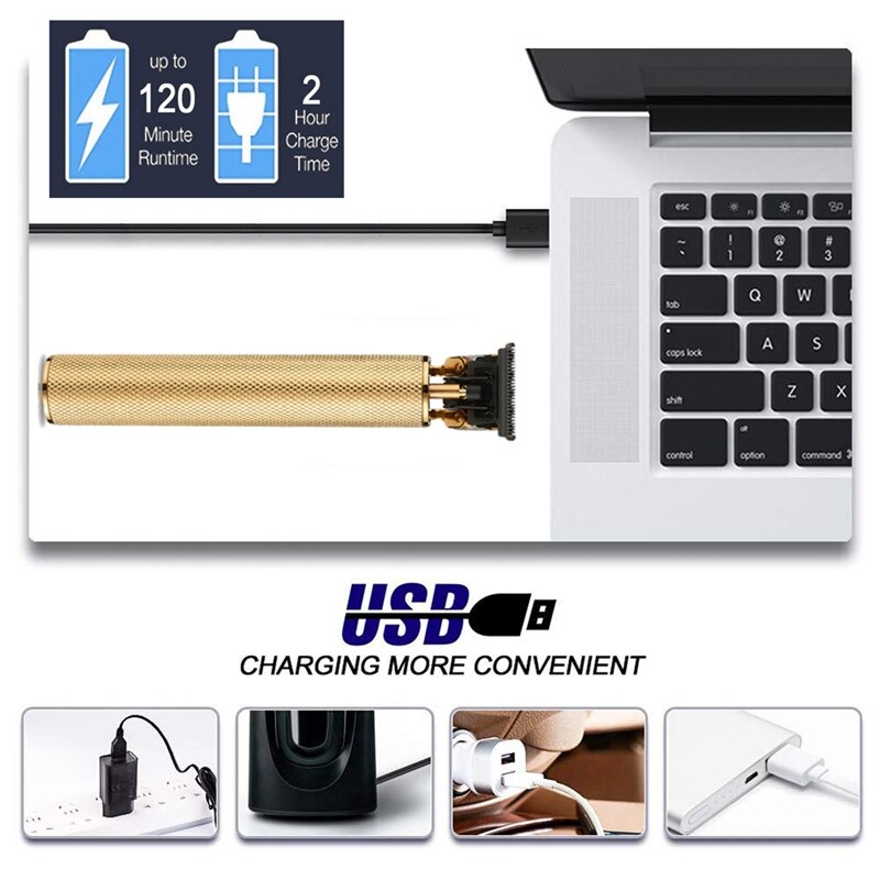 Elektrische tondeuse oplaadbare scheerapparaat geluidsarme tondeuse draadloze heren tondeuse baard