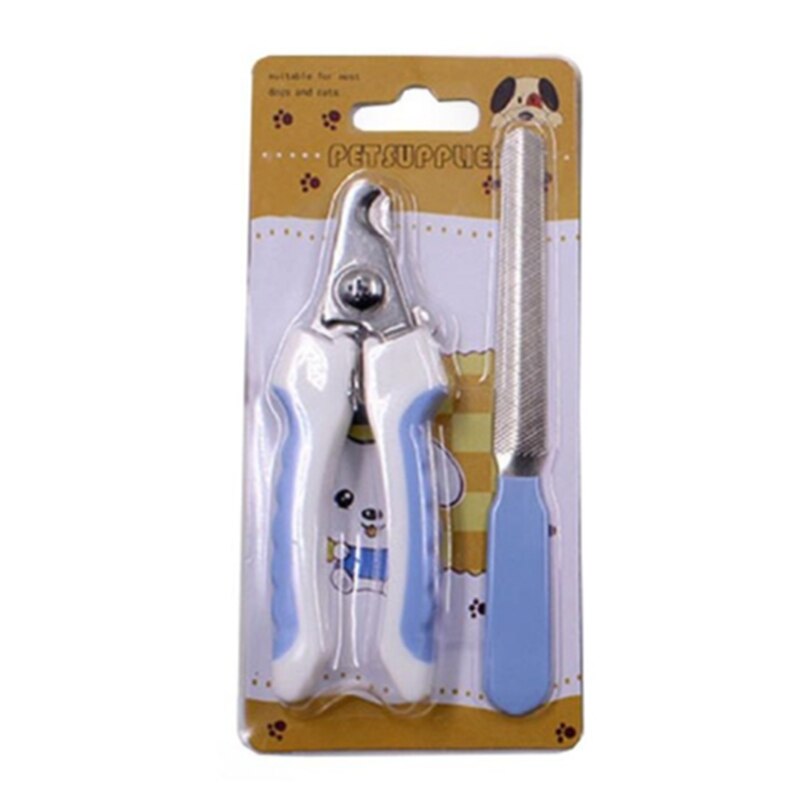 Cortador de uñas para perros cortador de uñas de acero inoxidable, tijeras profesionales para el cuidado de animales, para perros y gatos pequeños y medianos: Blue / Big
