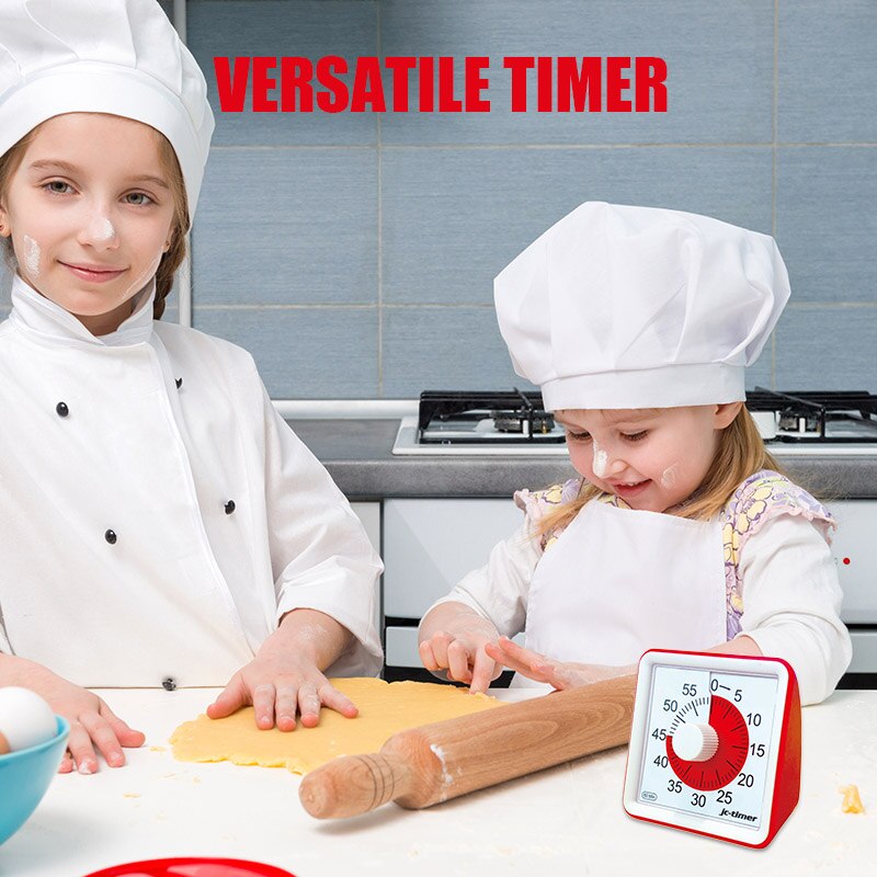 1 Pcs 60 Minutes Visual Analog Timer Silent Countdown Clock Time Management for Kids Adults DTT88