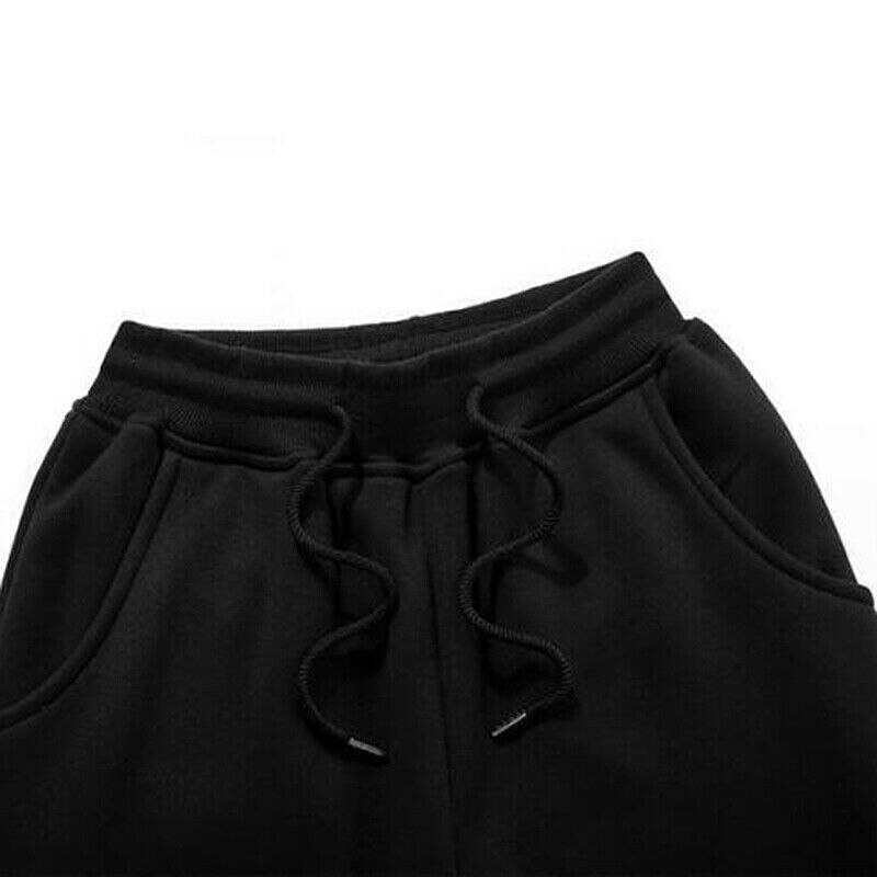 Nowo męskie grube polarowe spodnie termiczne na wolnym powietrzu zima ciepły zwykły spodnie biegaczy sport BN99