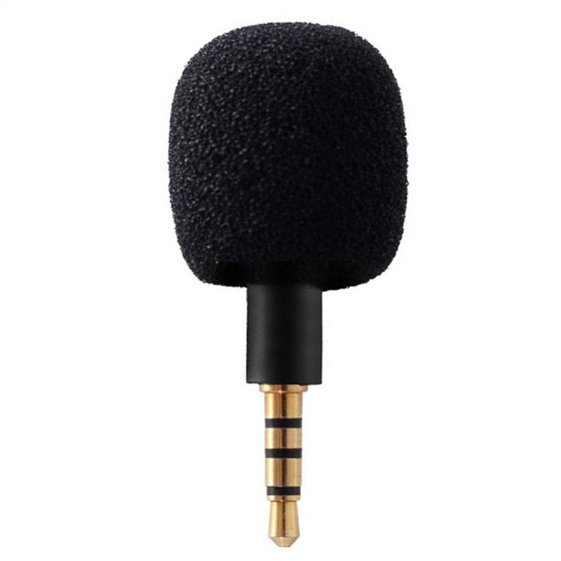 Draagbare Mini Microfoon Mic 3.5Mm Aux 3 / 4 Pole Metalen Capaciteit Microfoons Voor Mobiele Telefoon Computer Laptop Pc opname: 4 Pole-Black
