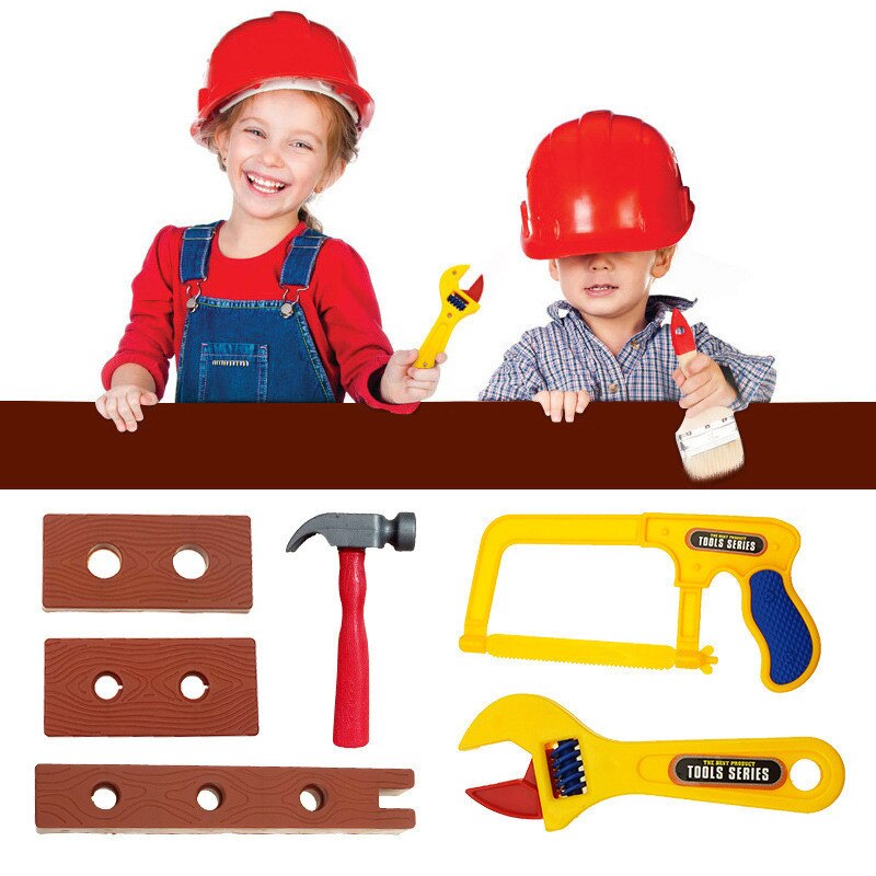 19 stks/partij Plastic ABS Baby Tuin Tool Set Simulatie Reparatie Tool Speelgoed Vroeg Leren & Onderwijs Play Hourse speelgoed voor kinderen