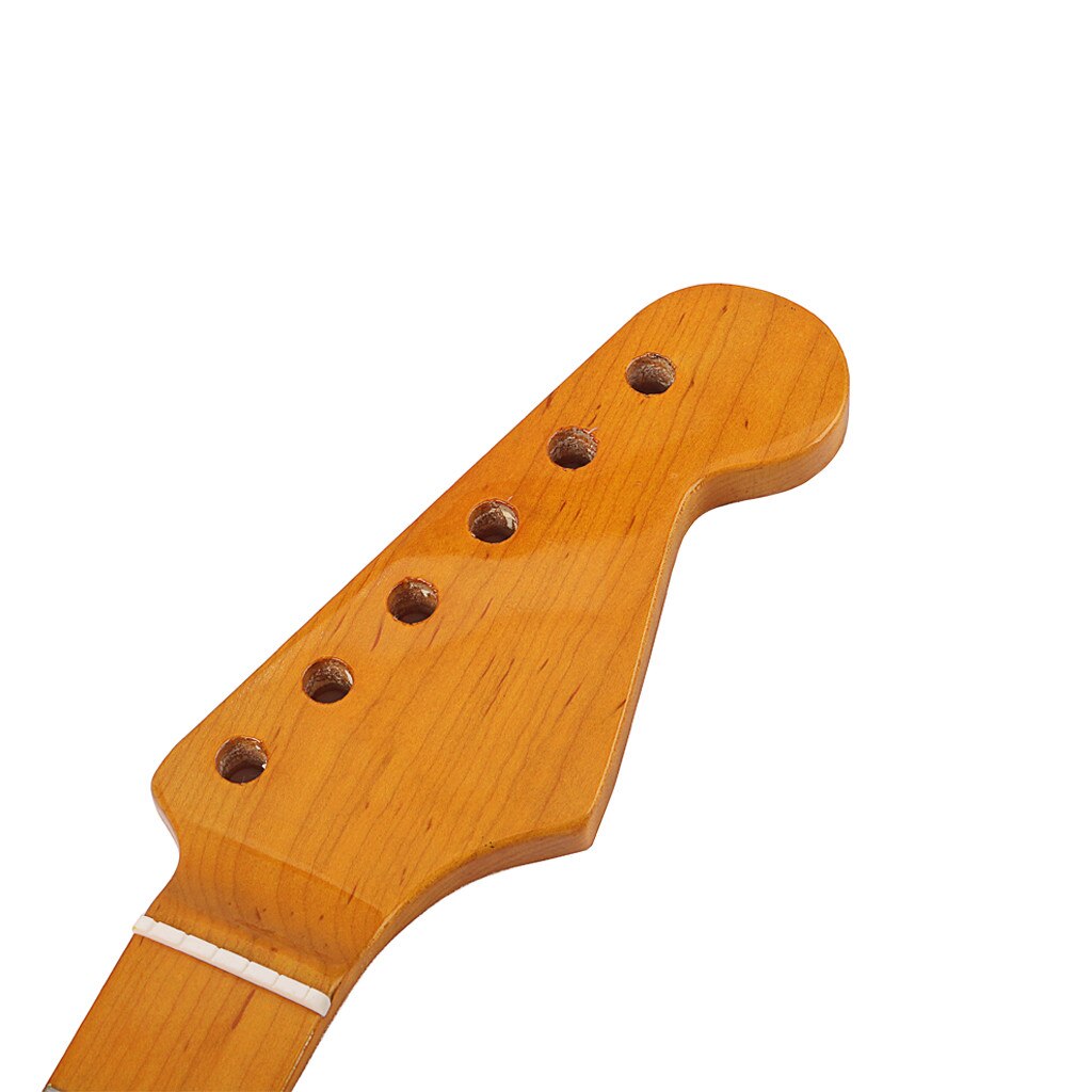 21 Fret Maple Guitar Neck Replacement Guitar Neck for ST Electric Guitar Made Of CA Tiger Flame Maple Wood Natural Glossy #P5