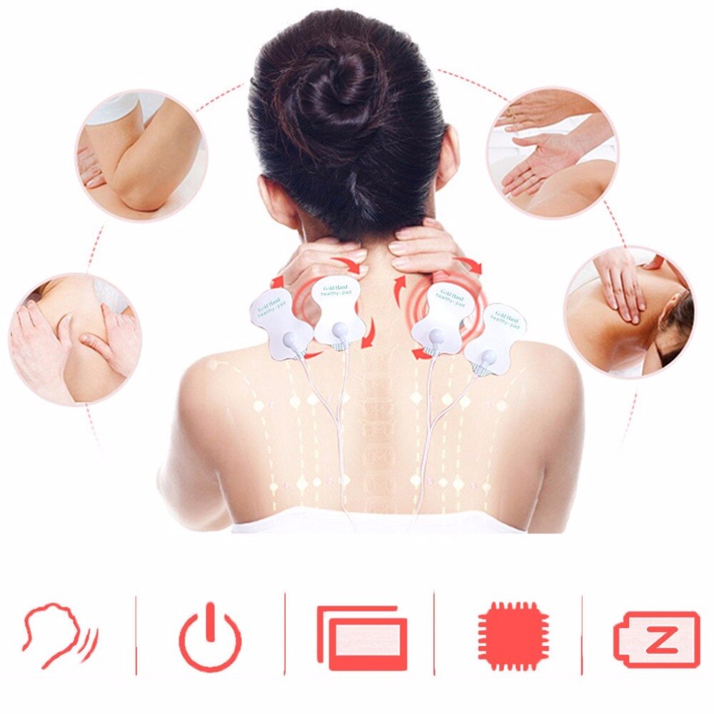 Digital Electronic Body Slimming Pulse Massage Muscle Relax Stimulator Acupuncture Therapy Machine Physiotherapy Apparatus EU